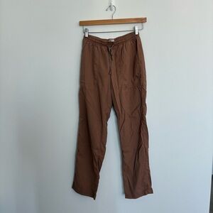 Billabong Womens Beachy Dream Pants Small Light Brown Comfy Casual Lightweight